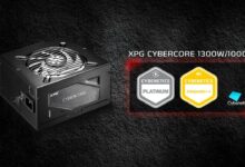 Platinum Sertifikalı Modüler Güç Kaynağı: XPG CYBERCORE 