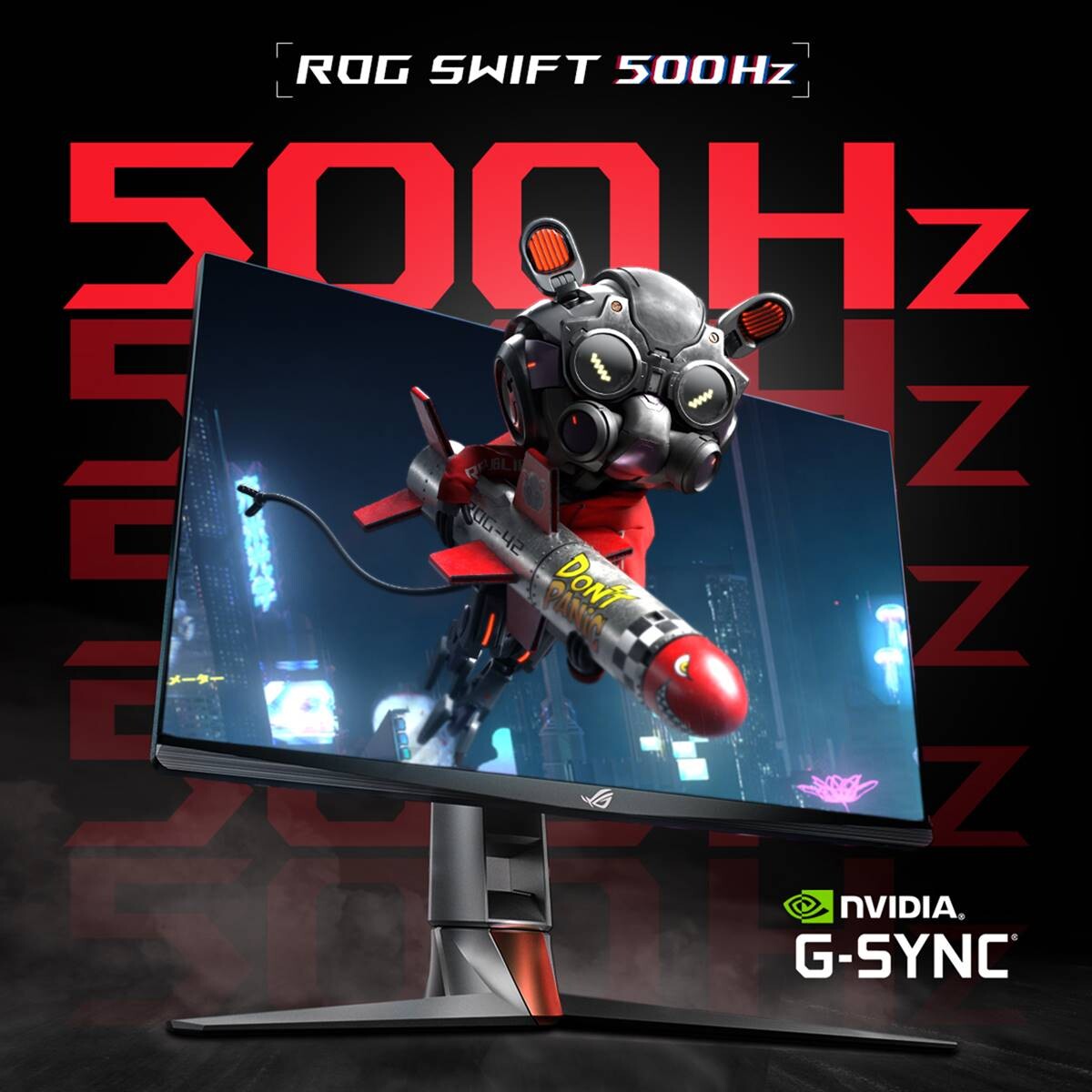 ASUS'tan 500Hz Yenileme Hızı Sunan Oyuncu Monitörü: ROG Swift 500Hz 