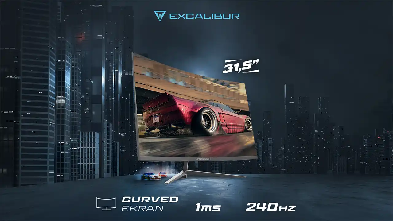 Casper'dan 240Hz Ekran Yenileme Hızına Sahip Monitör: Excalibur 31,5"  