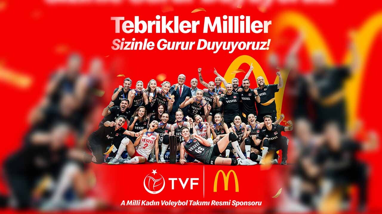 Filenin Sultanları’nın Resmi Sponsoru McDonald's A Milli Kadın Voleybol Takımıyla Gurur Duyuyor!  