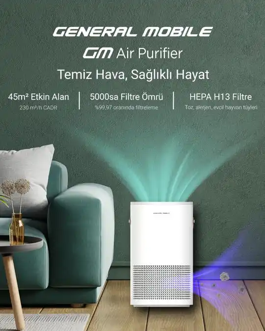 General Mobile’ın Yeni Ürünü: GM Air Purifier  