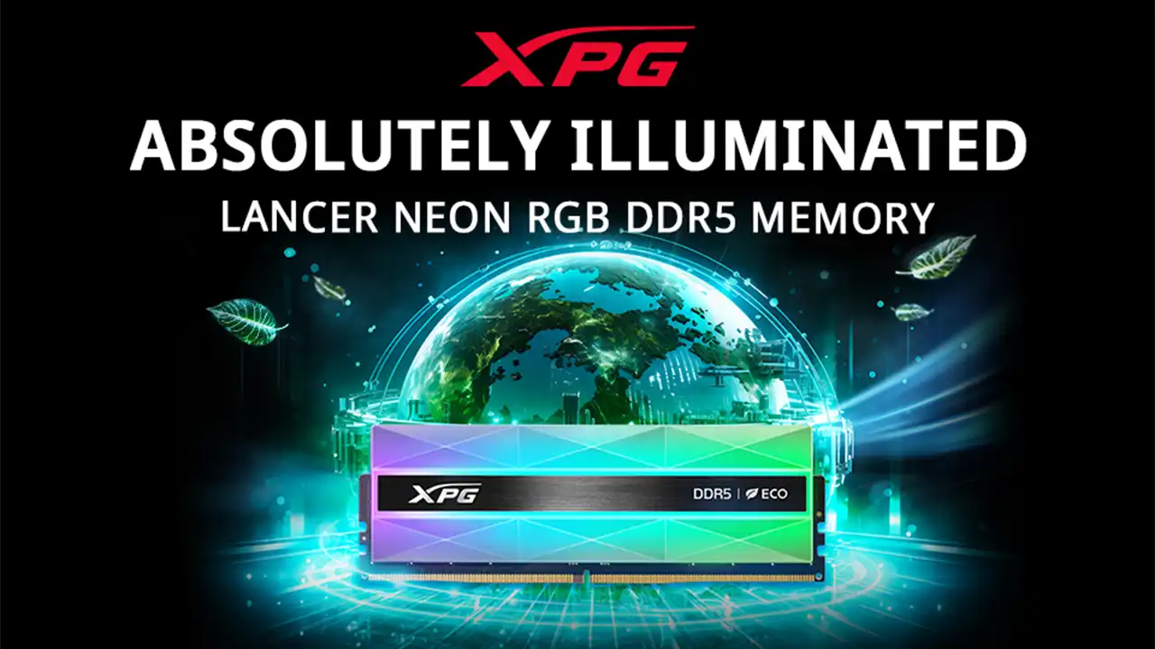 XPG LANCER NEON RGB DDR5: Hız Aşırtmada Sınırları Zorlayan Çevre Dostu Bellek Modülü  