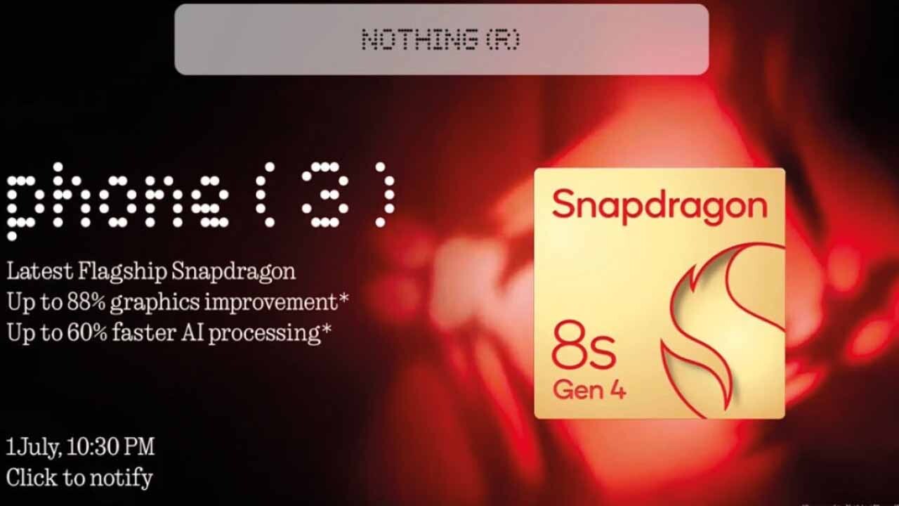 Nothing Phone 3, Amiral Gemisi İşlemciden Vazgeçiyor 