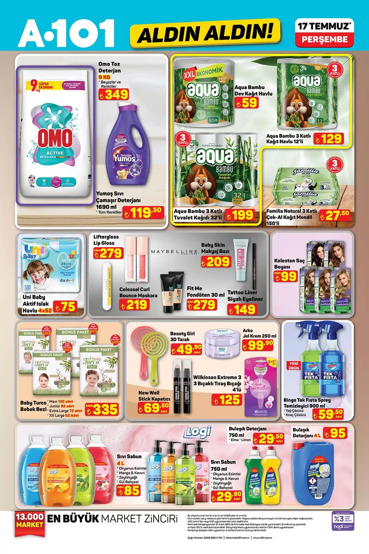 A101 17 Temmuz 2025 Aktüel Ürünler Kataloğu 