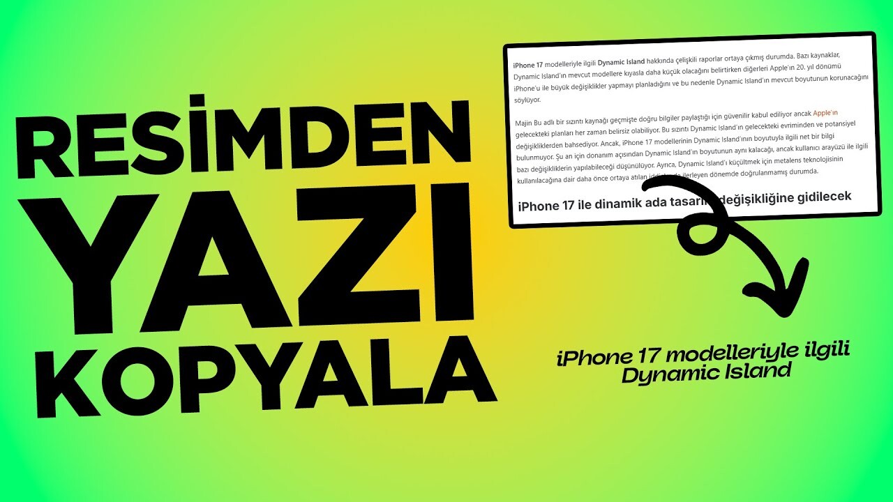Resimden Yazı Kopyalama Nasıl Yapılır? 