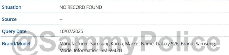 Samsung Galaxy S26 Pro, GSMA Veritabanı Tarafından Onaylandı 
