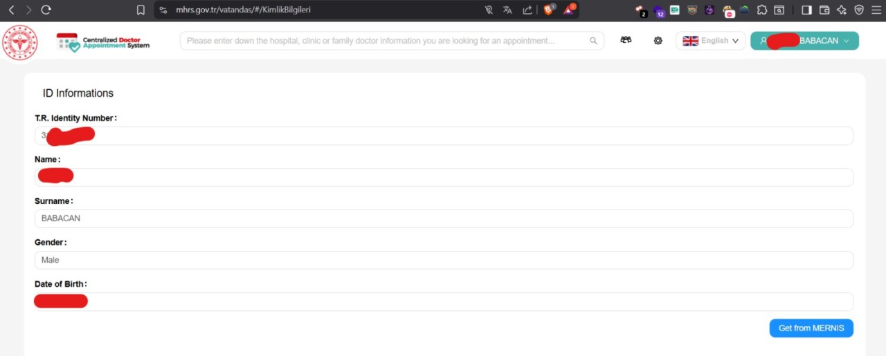 Anonymous, Merkezi Hekim Randevu Sistemi’ne (MHRS) Hackledi! 