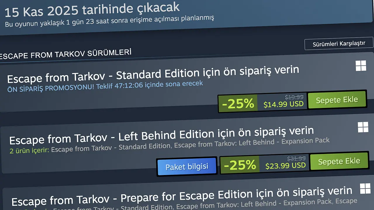 Escape from Tarkov Steam’de Satışa Çıktı 