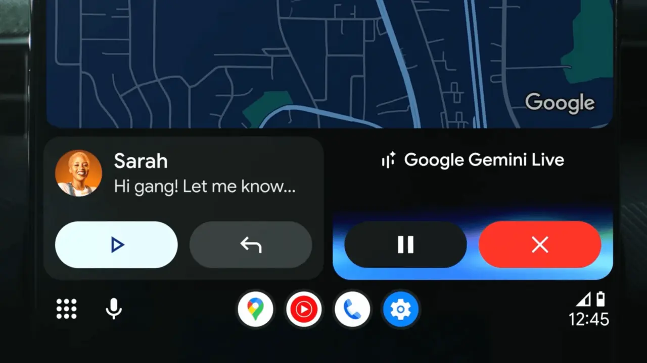 Gemini, Android Auto için Kullanıma Sunuldu 