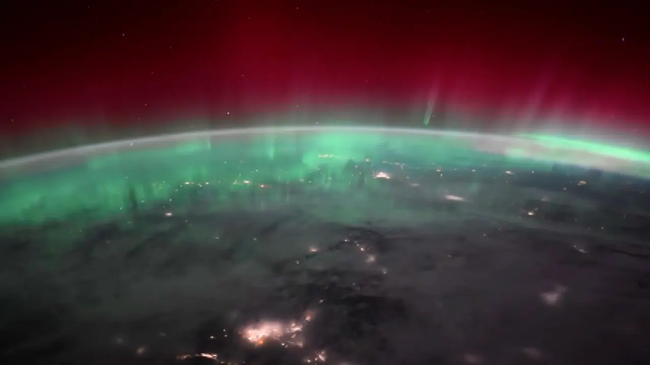 NASA Astronotu Zena Cardman Uzaydan Kuzey Işıkları'nı İzledi 