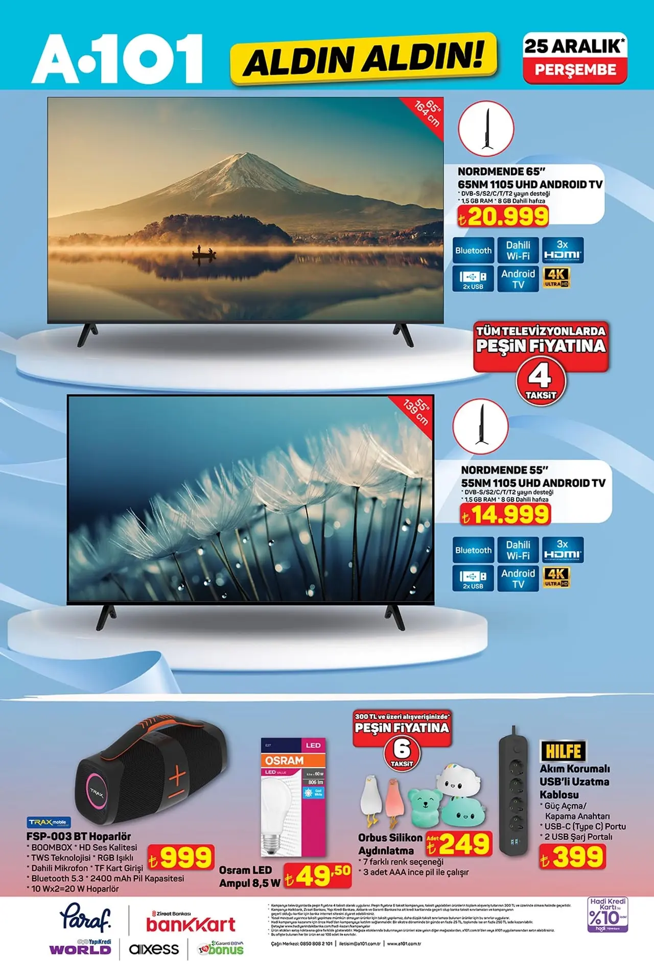 A101, Teknoloji Ürünleri Satacak! A101 25 Aralık 2025 Aktüel Ürünler 