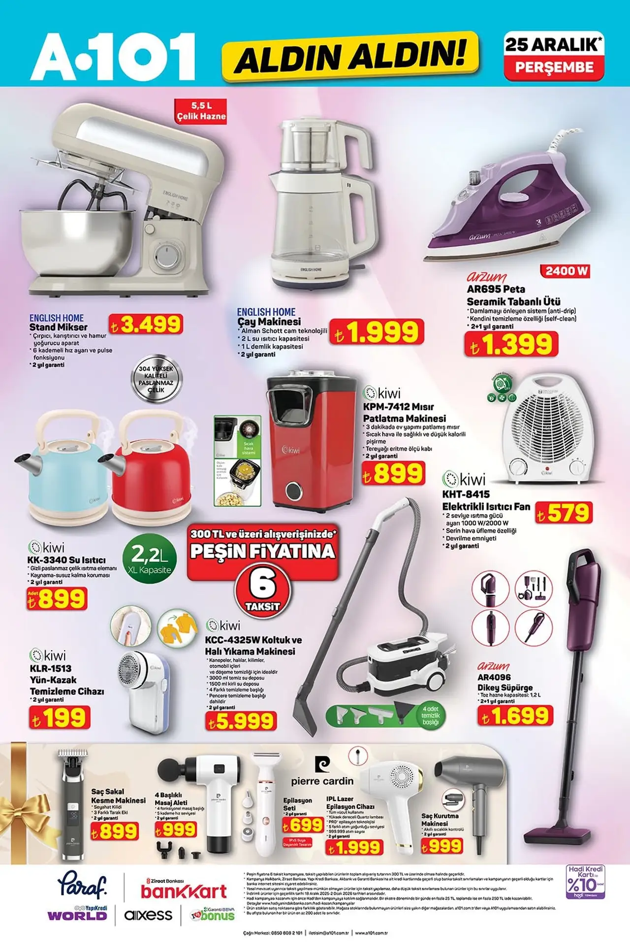 A101, Teknoloji Ürünleri Satacak! A101 25 Aralık 2025 Aktüel Ürünler 