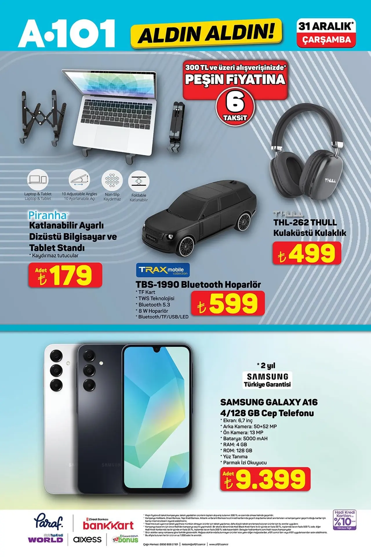 A101'de Samsung Telefon, Kulaklık ve Televizyon Satılacak! A101 31 Aralık 2025 Aktüel Ürünler Kataloğu 