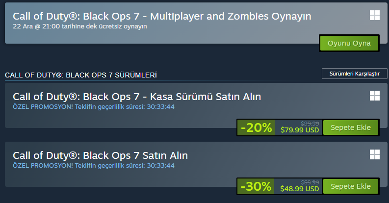 70 Dolar Değerindeki Call of Duty: Black Ops 7 Ücretsiz Oldu: Bu Fırsat Kaçmaz! 