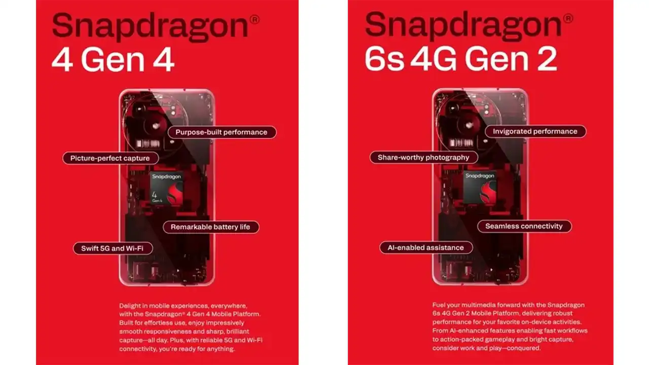 Snapdragon 6s 4G Gen 2 ve 4 Gen 4 İşlemcileri Tanıtıldı! İşte Özellikleri Snapdragon 6s 4G Gen 2 ve 4 Gen 4 İşlemcileri Tanıtıldı! İşte Özellikleri