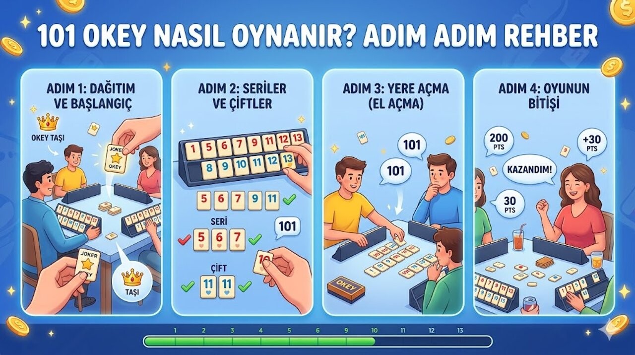 101 Okey Nasıl Oynanır? Adım Adım Rehber 101 Okey Nasıl Oynanır? Adım Adım Rehber