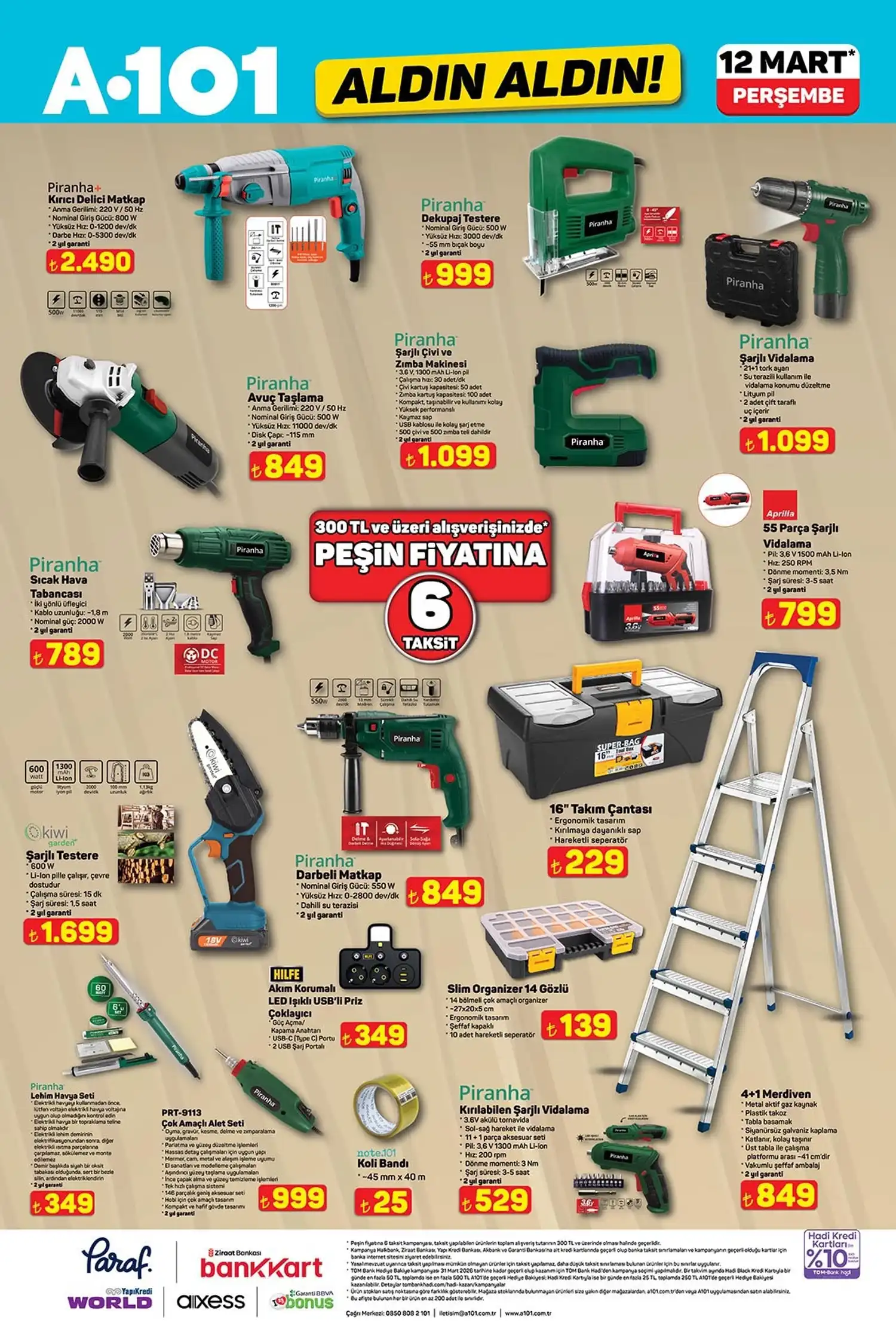 A101 12 Mart 2026 Aktüel Ürünler Kataloğu A101 12 Mart 2026 Aktüel Ürünler Kataloğu