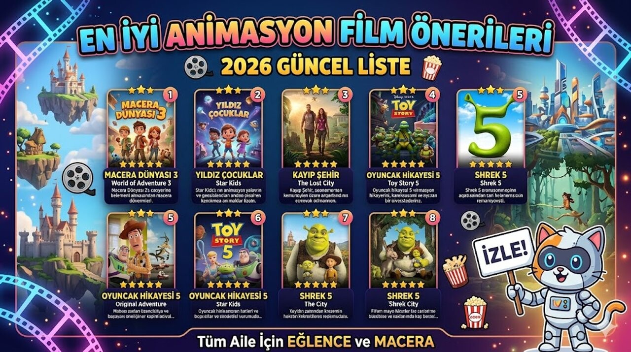 En İyi Animasyon Film Önerileri - 2026 Güncel Liste En İyi Animasyon Film Önerileri - 2026 Güncel Liste