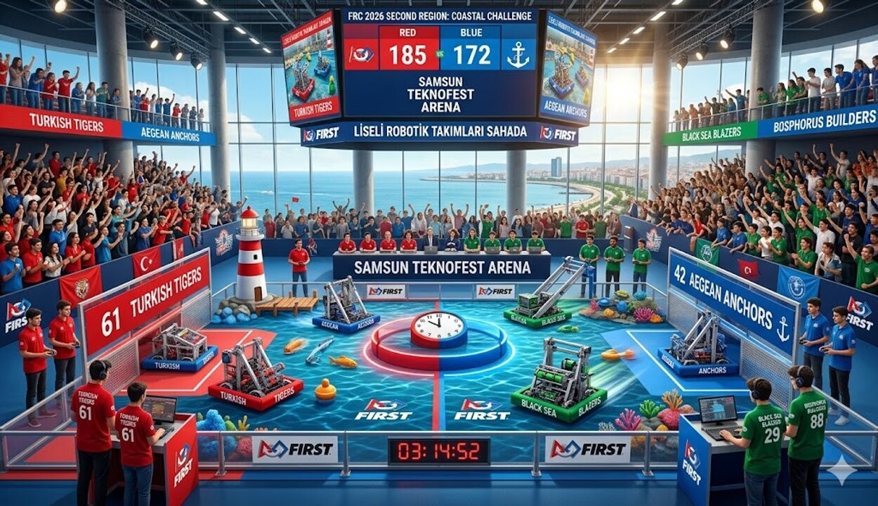 FRC 2026'nın İkinci Etabında Liseli Robotik Takımları Sahada FRC 2026'nın İkinci Etabında Liseli Robotik Takımları Sahada