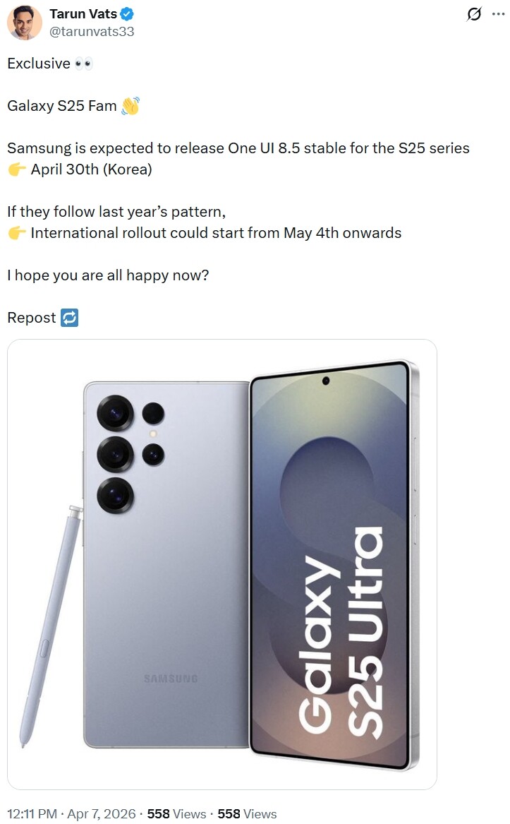 Galaxy S25 İçin One UI 8.5 Kararlı Güncellemesi Ne Zaman Geliyor? Galaxy S25 İçin One UI 8.5 Kararlı Güncellemesi Ne Zaman Geliyor?