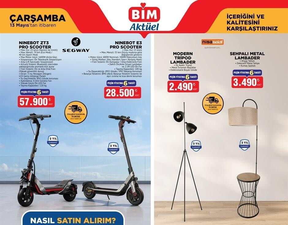 BİM, Segway Ninebot Elektrikli Scooter Modelleri ile Teknoloji Pazarına Giriş Yapıyor BİM, Segway Ninebot Elektrikli Scooter Modelleri ile Teknoloji Pazarına Giriş Yapıyor