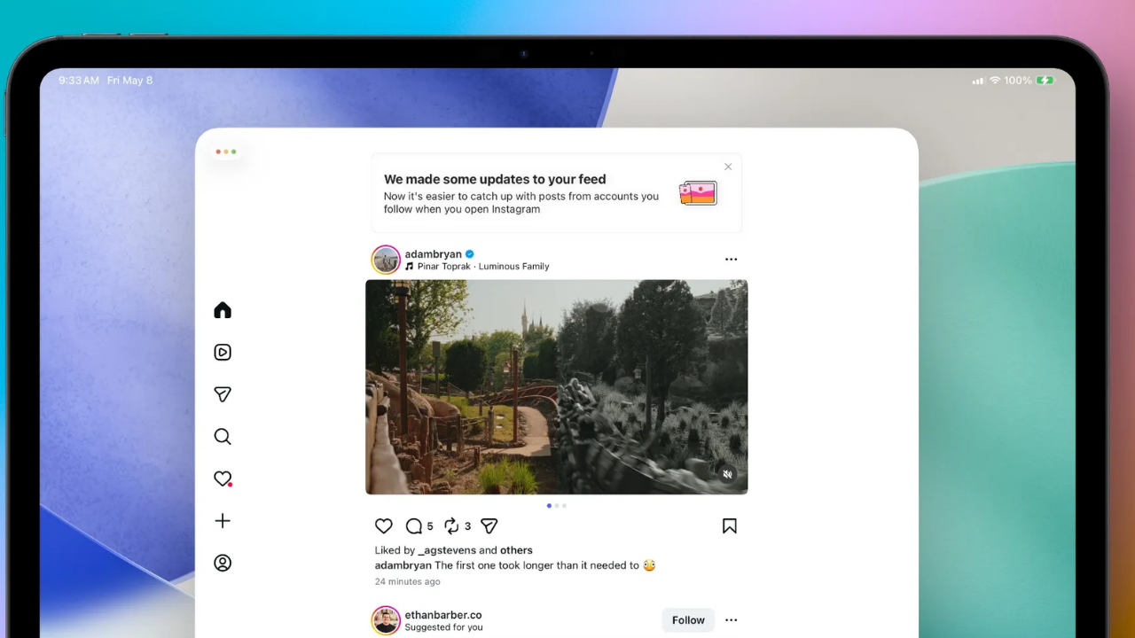 Instagram iPad Kullanıcıları için Tasarım Yeniliği Sunuyor Instagram iPad Kullanıcıları için Tasarım Yeniliği Sunuyor
