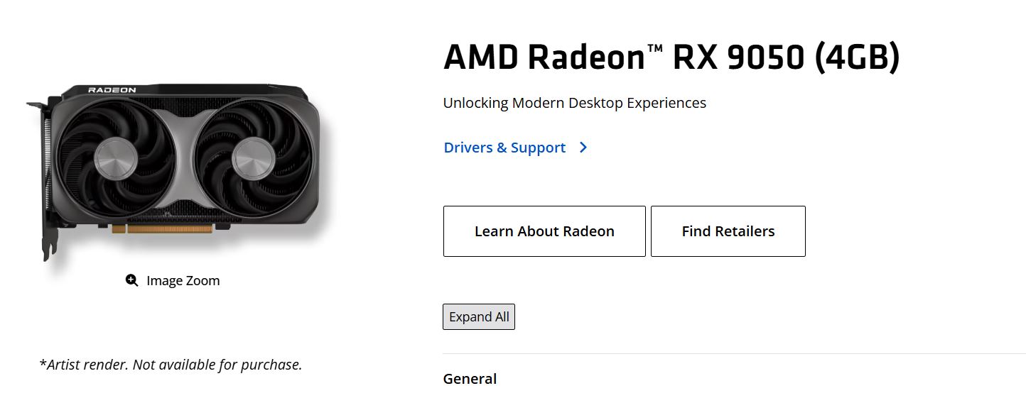 AMD'nin Yeni Radeon RX 9050 4 GB Modeli Hakkında Bilmeniz Gerekenler 2 AMD'nin Yeni Radeon RX 9050 4 GB Modeli Hakkında Bilmeniz Gerekenler - 2