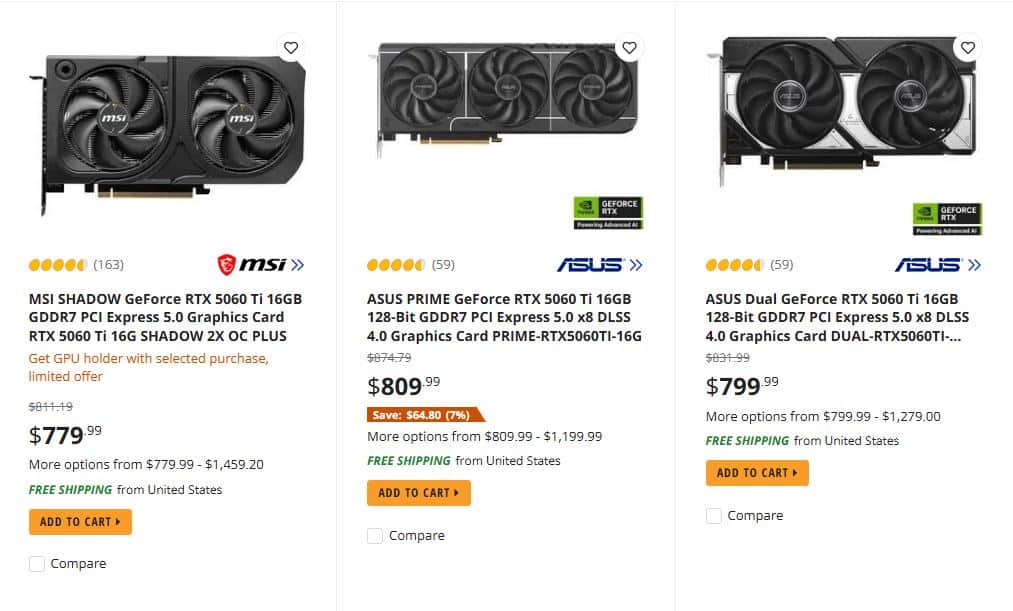 RTX 5060 Ti 16 GB Fiyatları 800 Doları Aştı: İşte Nedenleri 2 RTX 5060 Ti 16 GB Fiyatları 800 Doları Aştı: İşte Nedenleri - 2